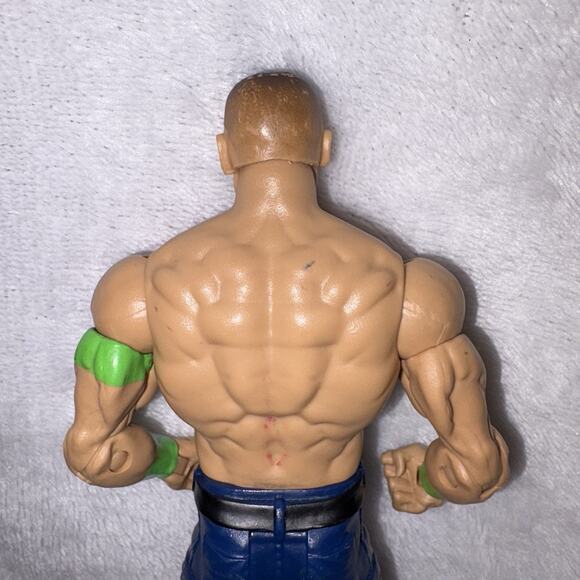 WWE John Cena 7 Inch Action Figures 2013 NEVER GIVE UP Green Bands Mattel Inc. - Picture 5 of 9